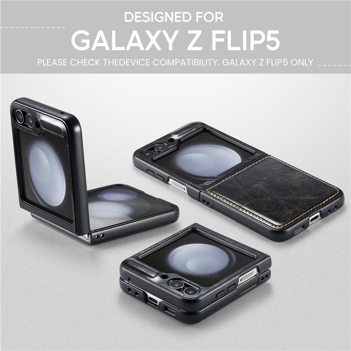 CaseMe Samsung Galaxy Z Flip5 Retro Leather Case