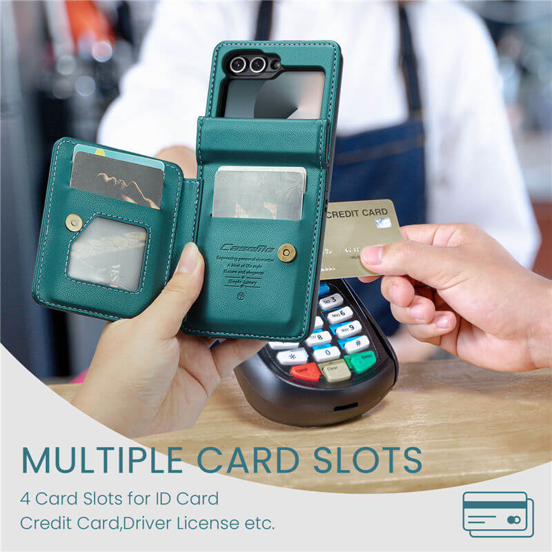 CaseMe Samsung Galaxy Z Flip7 FE RFID Blocking Card Holder Case