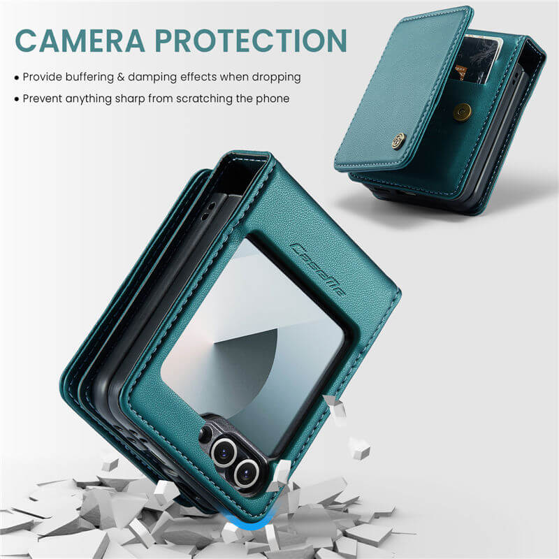 CaseMe Samsung Galaxy Z Flip7 FE RFID Blocking Card Holder Case