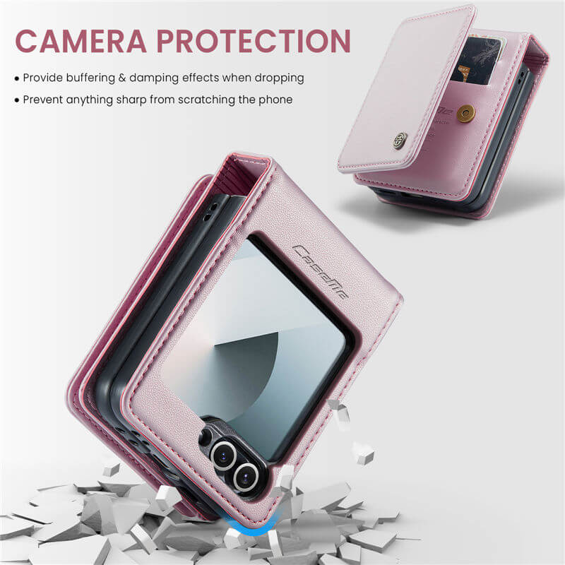 CaseMe Samsung Galaxy Z Flip7 FE RFID Blocking Card Holder Case