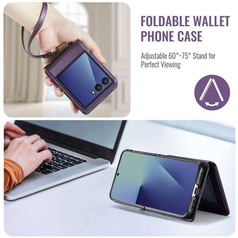 CaseMe Samsung Galaxy Z Flip8 RFID Blocking Card Holder Case