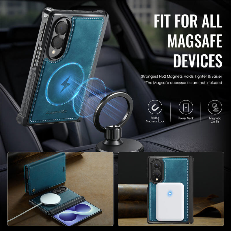 CaseMe Samsung Galaxy Z Fold8 2-in-1 Magnetic Wallet Case