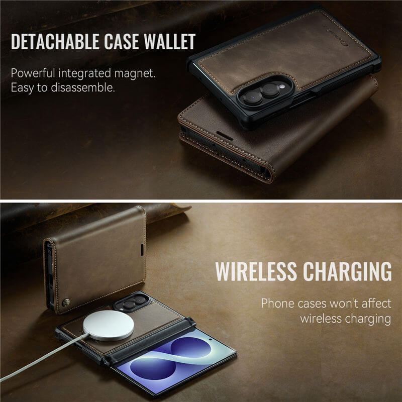 CaseMe Samsung Galaxy Z Fold8 2-in-1 Magnetic Wallet Case