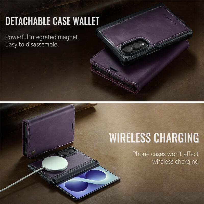 CaseMe Samsung Galaxy Z Fold8 2-in-1 Magnetic Wallet Case