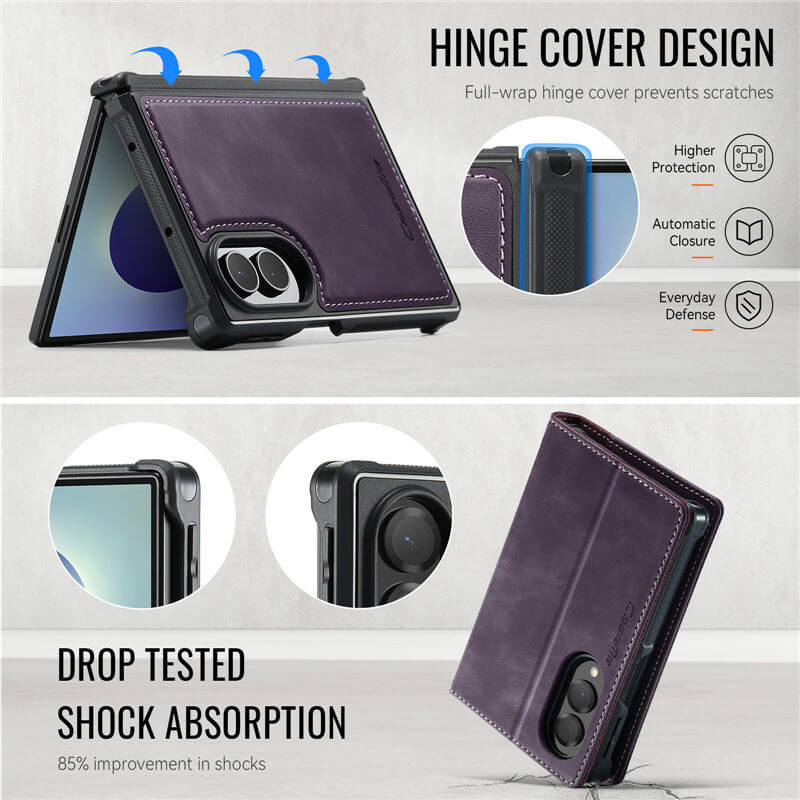 CaseMe Samsung Galaxy Z Fold8 2-in-1 Magnetic Wallet Case