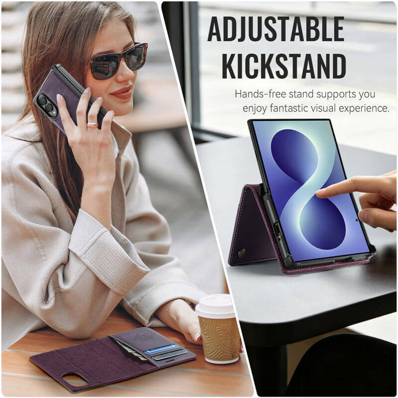 CaseMe Samsung Galaxy Z Fold8 2-in-1 Magnetic Wallet Case