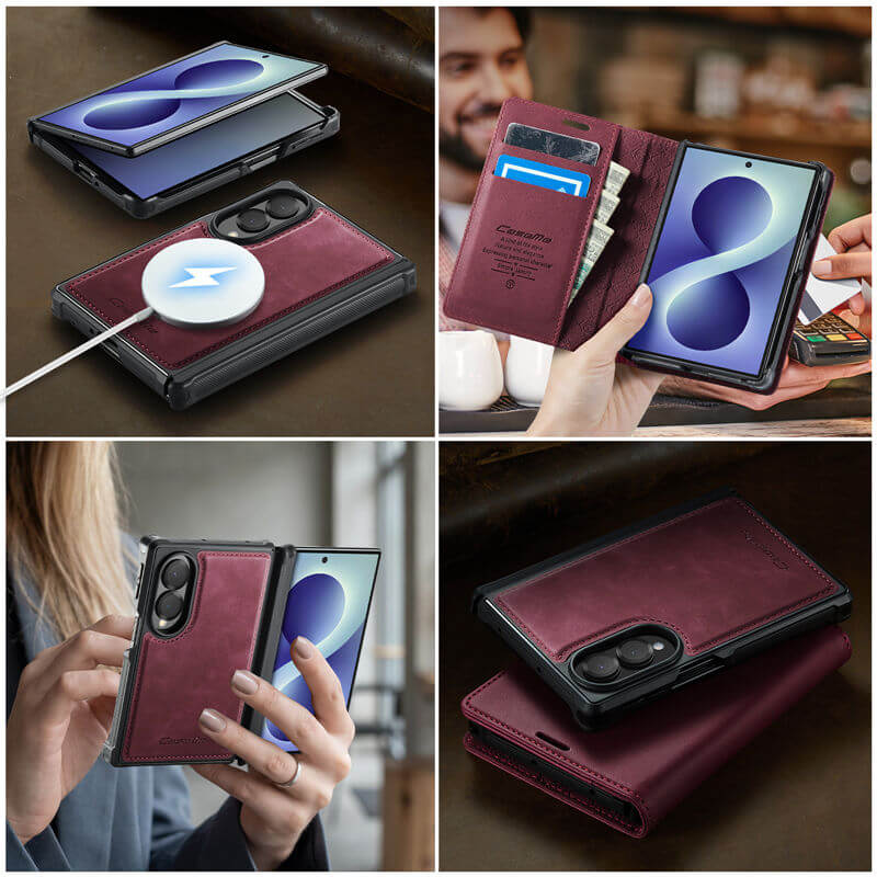CaseMe Samsung Galaxy Z Fold8 2-in-1 Magnetic Wallet Case