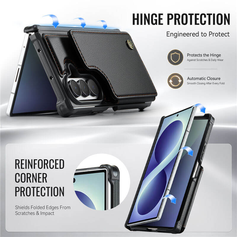CaseMe Samsung Galaxy Z Fold8 Ultra RFID Blocking Card Holder Case