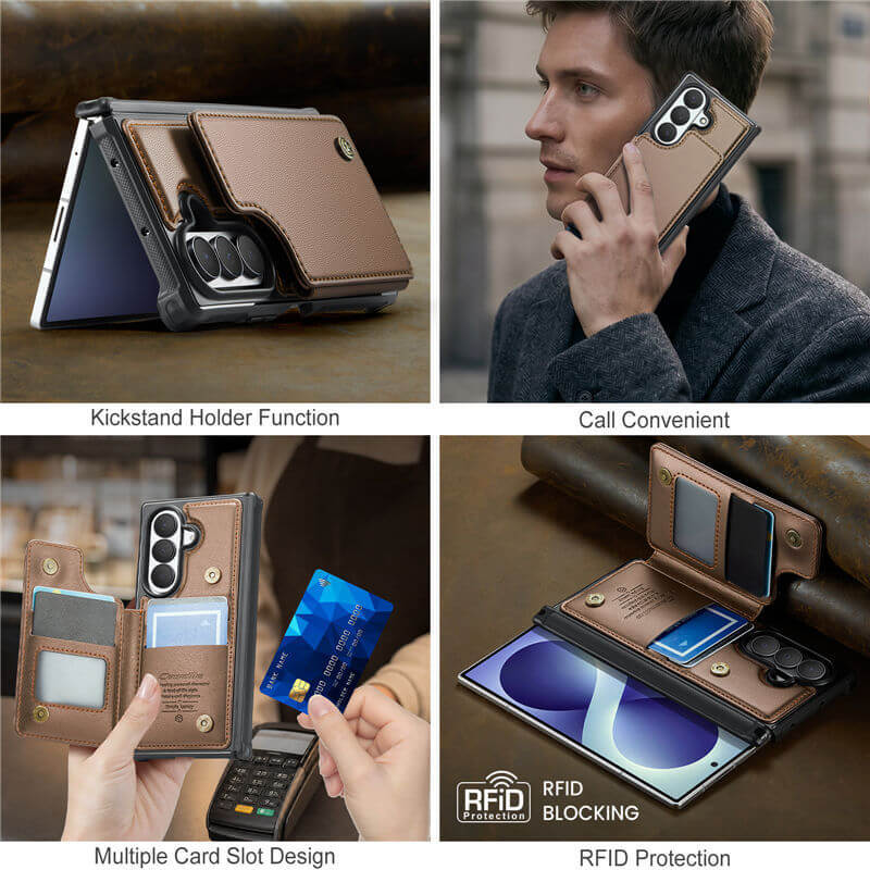 CaseMe Samsung Galaxy Z Fold8 Ultra RFID Blocking Card Holder Case