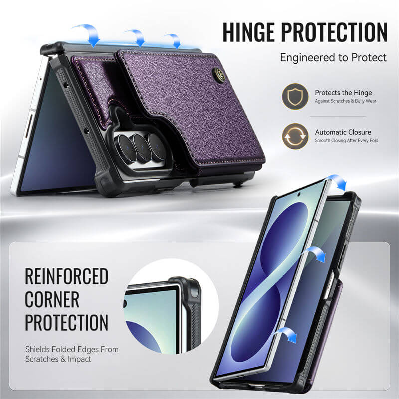 CaseMe Samsung Galaxy Z Fold8 Ultra RFID Blocking Card Holder Case