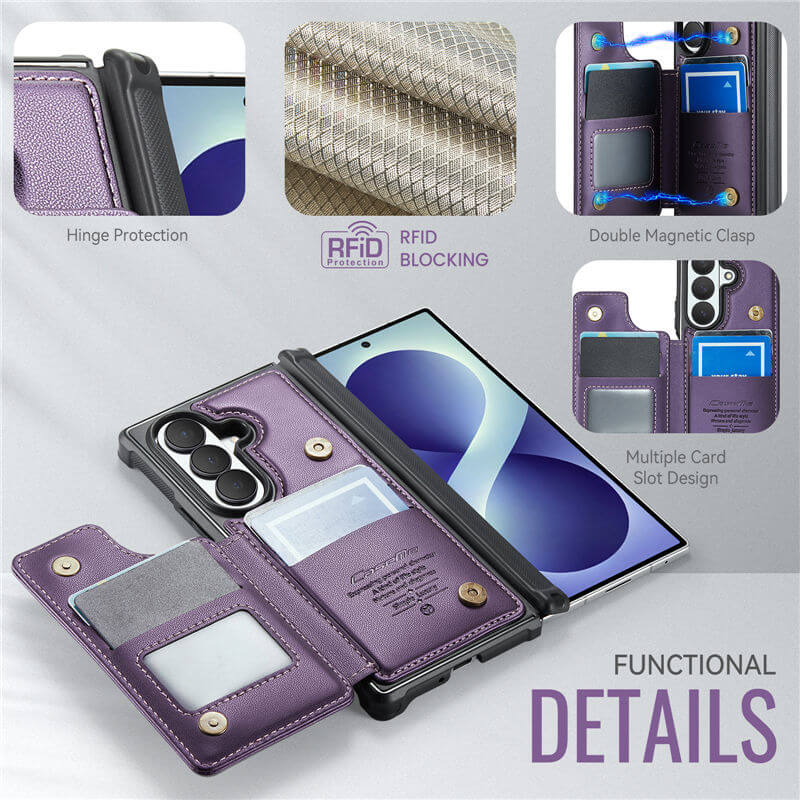 CaseMe Samsung Galaxy Z Fold8 Ultra RFID Blocking Card Holder Case