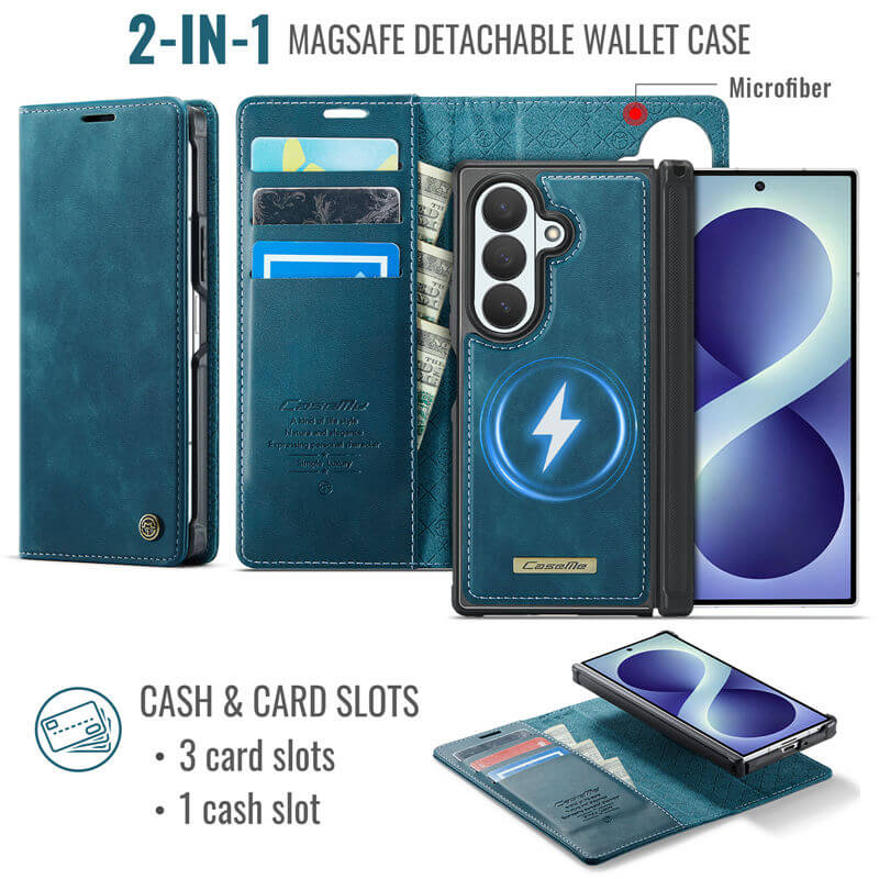 CaseMe Samsung Galaxy Z Fold8 Ultra 2-in-1 Magnetic Wallet Case
