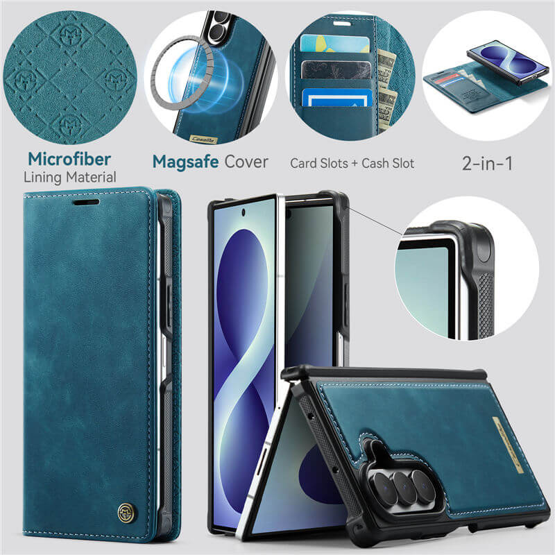 CaseMe Samsung Galaxy Z Fold8 Ultra 2-in-1 Magnetic Wallet Case