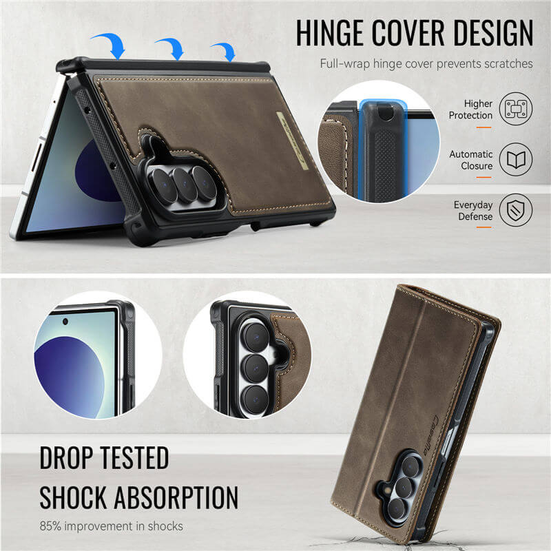 CaseMe Samsung Galaxy Z Fold8 Ultra 2-in-1 Magnetic Wallet Case