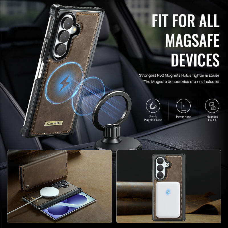 CaseMe Samsung Galaxy Z Fold8 Ultra 2-in-1 Magnetic Wallet Case