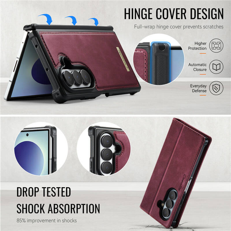 CaseMe Samsung Galaxy Z Fold8 Ultra 2-in-1 Magnetic Wallet Case