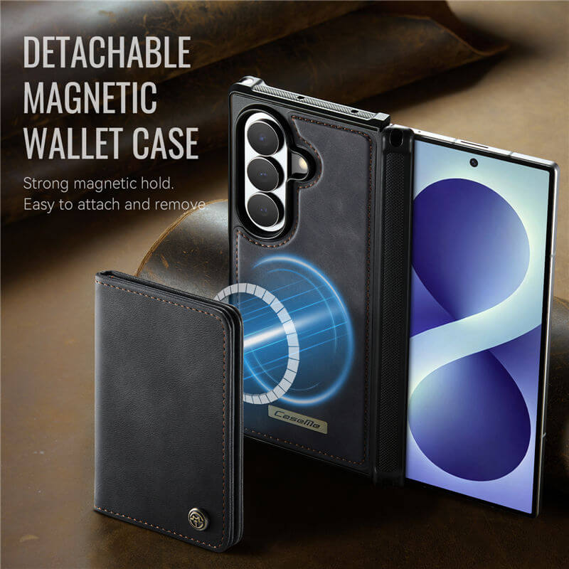 CaseMe Samsung Galaxy Z Fold8 Ultra Detachable Magnetic Wallet Case