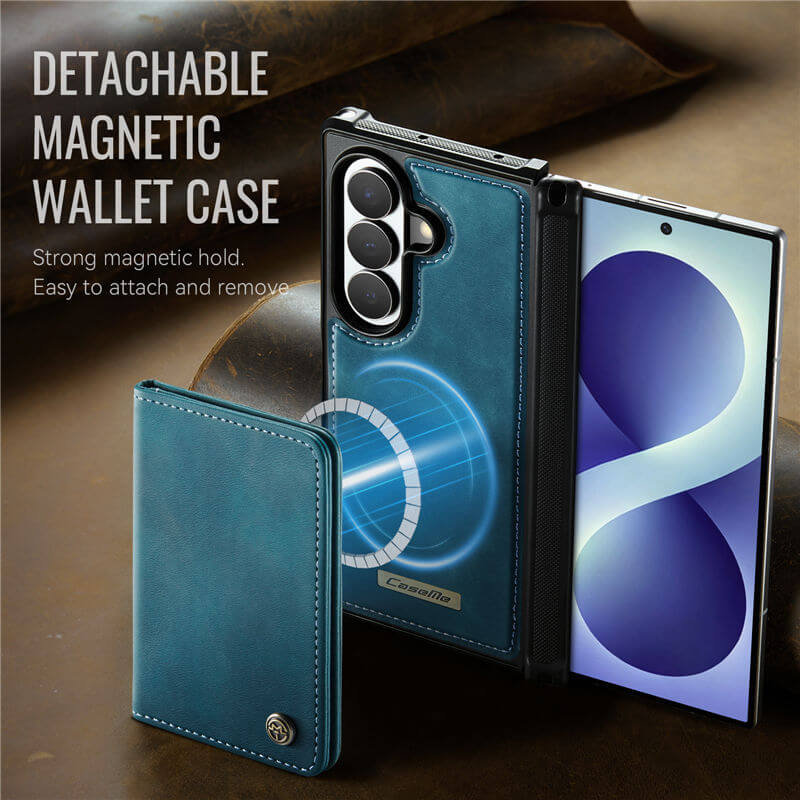 CaseMe Samsung Galaxy Z Fold8 Ultra Detachable Magnetic Wallet Case