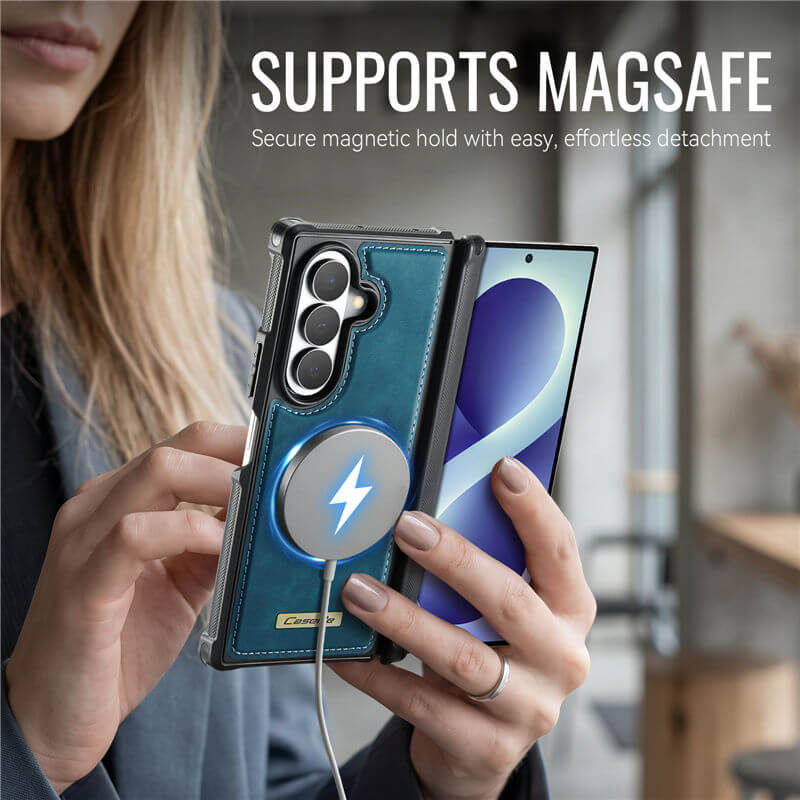 CaseMe Samsung Galaxy Z Fold8 Ultra Detachable Magnetic Wallet Case