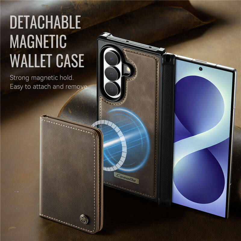 CaseMe Samsung Galaxy Z Fold8 Ultra Detachable Magnetic Wallet Case