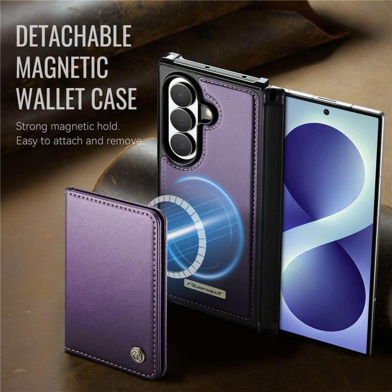 CaseMe Samsung Galaxy Z Fold8 Ultra Detachable Magnetic Wallet Case