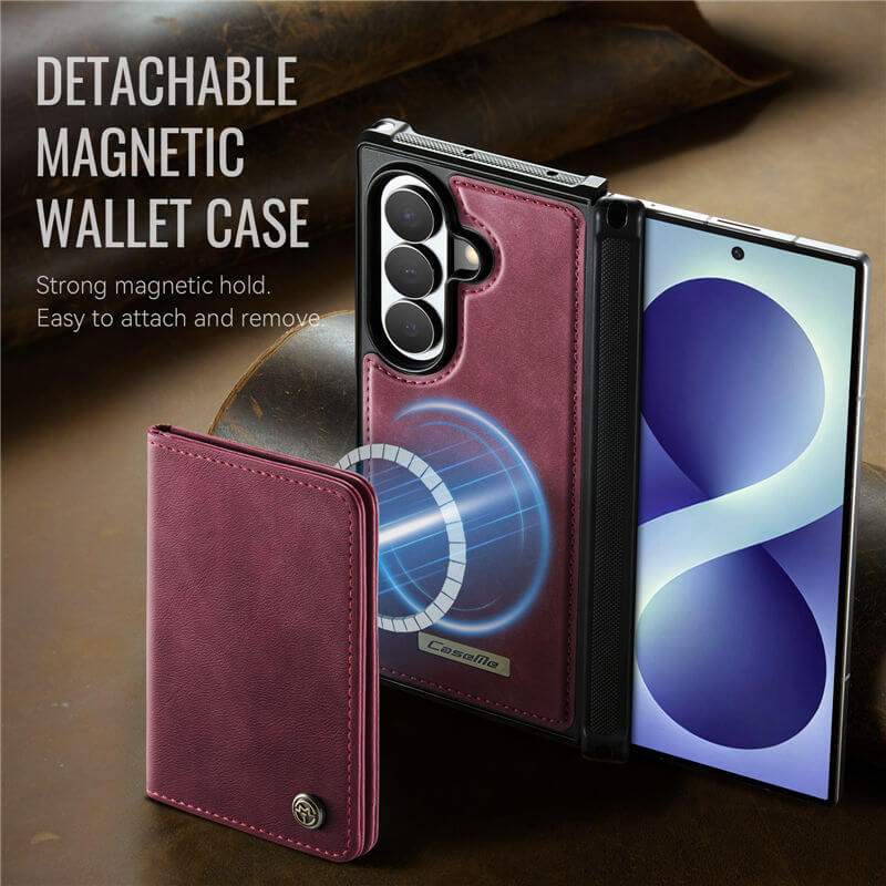 CaseMe Samsung Galaxy Z Fold8 Ultra Detachable Magnetic Wallet Case