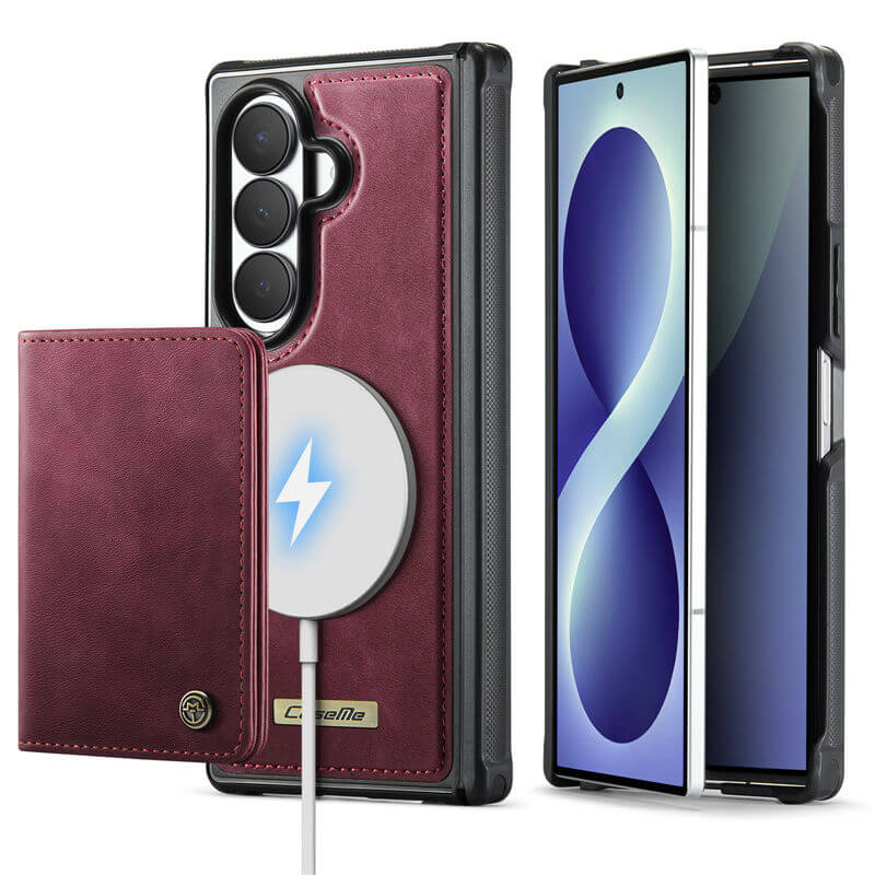 CaseMe Samsung Galaxy Z Fold8 Ultra Detachable Magnetic Wallet Case