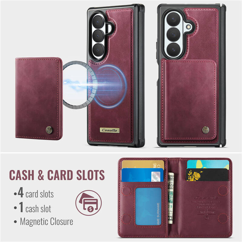 CaseMe Samsung Galaxy Z Fold8 Ultra Detachable Magnetic Wallet Case