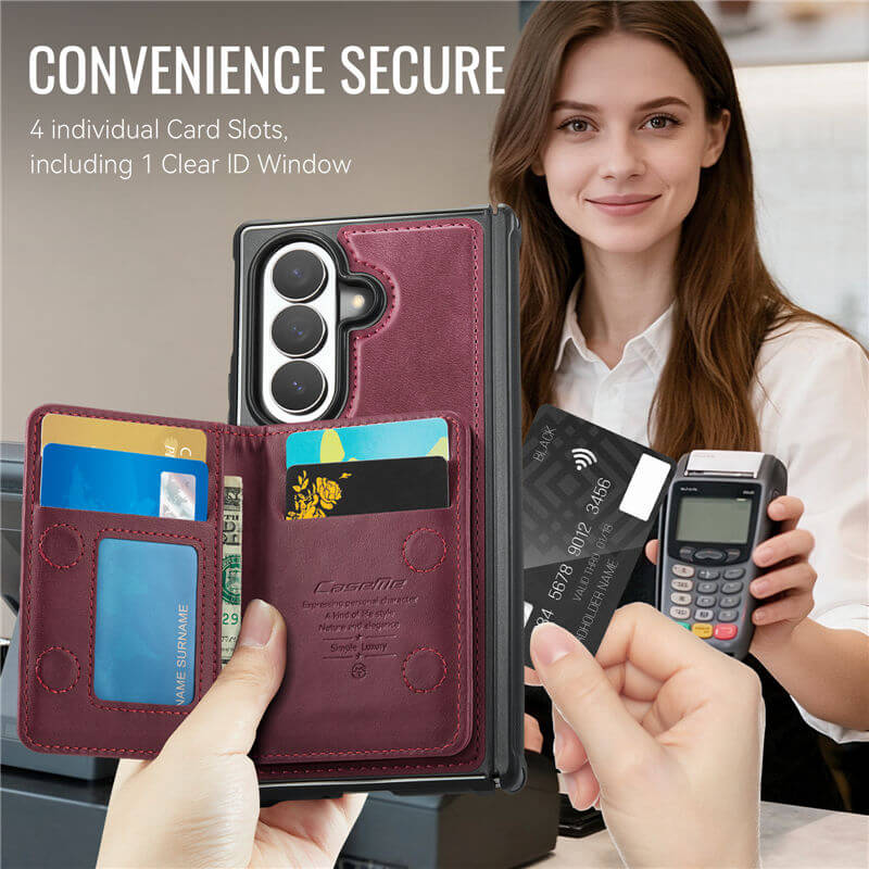 CaseMe Samsung Galaxy Z Fold8 Ultra Detachable Magnetic Wallet Case