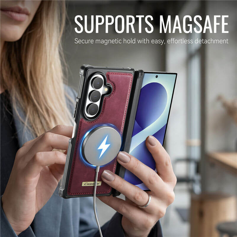 CaseMe Samsung Galaxy Z Fold8 Ultra Detachable Magnetic Wallet Case