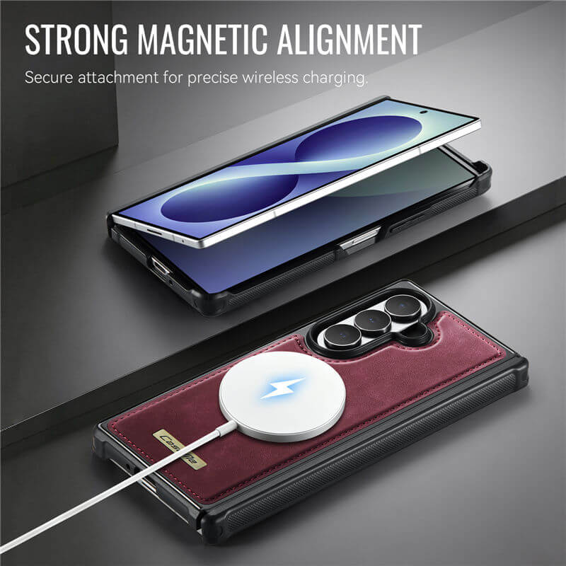 CaseMe Samsung Galaxy Z Fold8 Ultra Detachable Magnetic Wallet Case