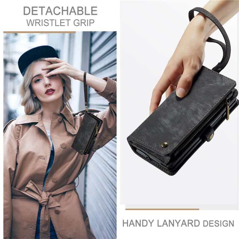 CaseMe Samsung Galaxy Z Fold7 Wallet Case with Wrist Strap