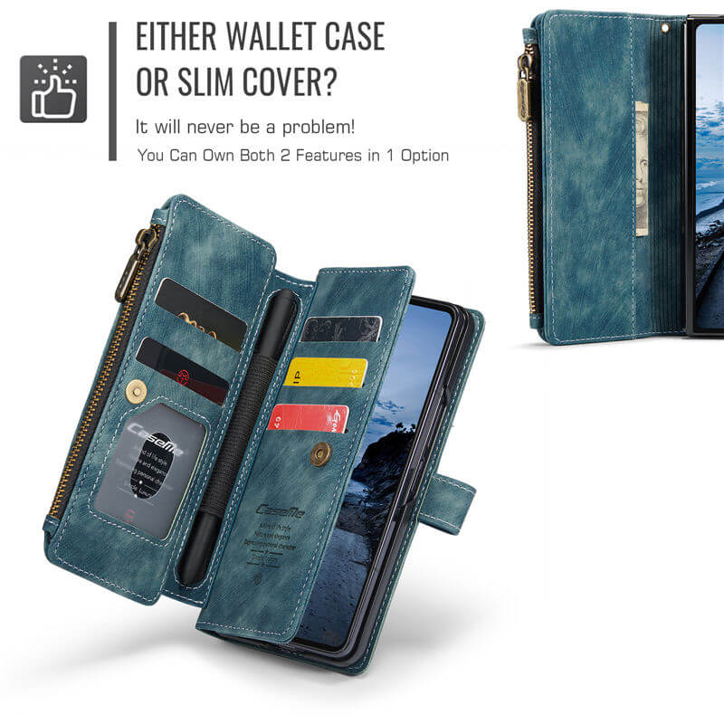 CaseMe Samsung Galaxy Z Fold7 Wallet Case with Wrist Strap