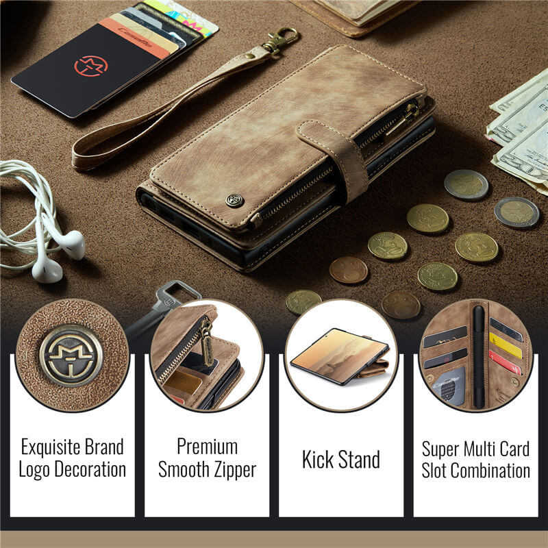 CaseMe Samsung Galaxy Z Fold7 Wallet Case with Wrist Strap