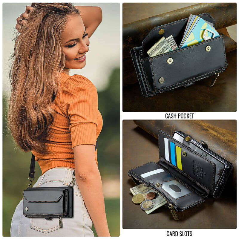 CaseMe Samsung Galaxy Z Fold7 Wallet RFID Blocking Crossbody Case