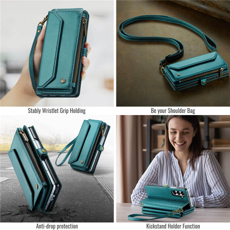 CaseMe Samsung Galaxy Z Fold7 Wallet RFID Blocking Crossbody Case