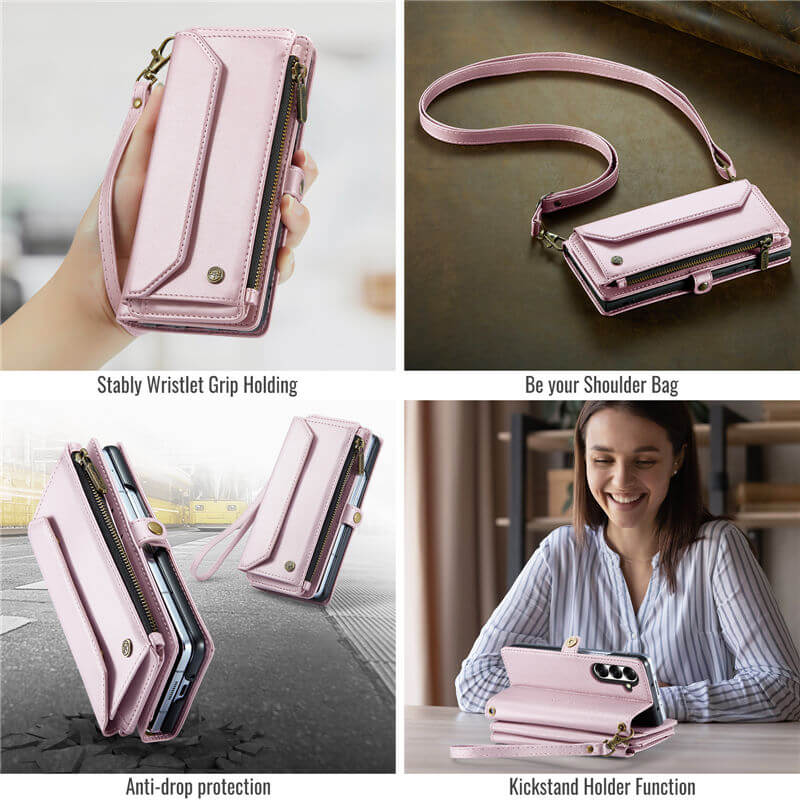 CaseMe Samsung Galaxy Z Fold7 Wallet RFID Blocking Crossbody Case