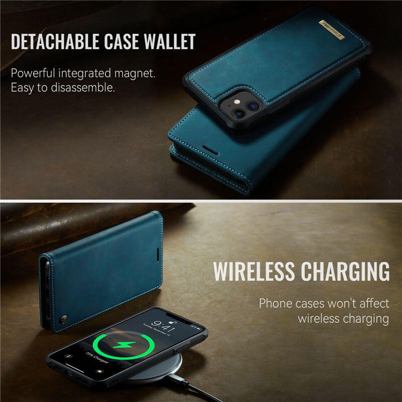 CaseMe iPhone 11 2-in-1 Magnetic Wallet Case