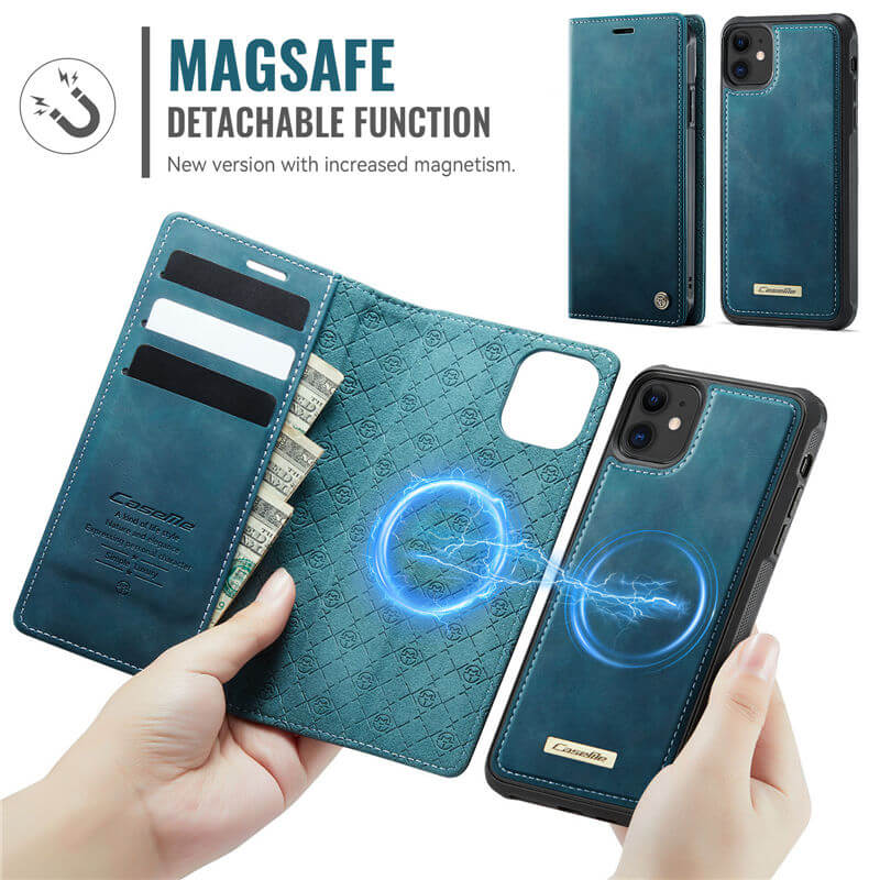 CaseMe iPhone 11 2-in-1 Magnetic Wallet Case