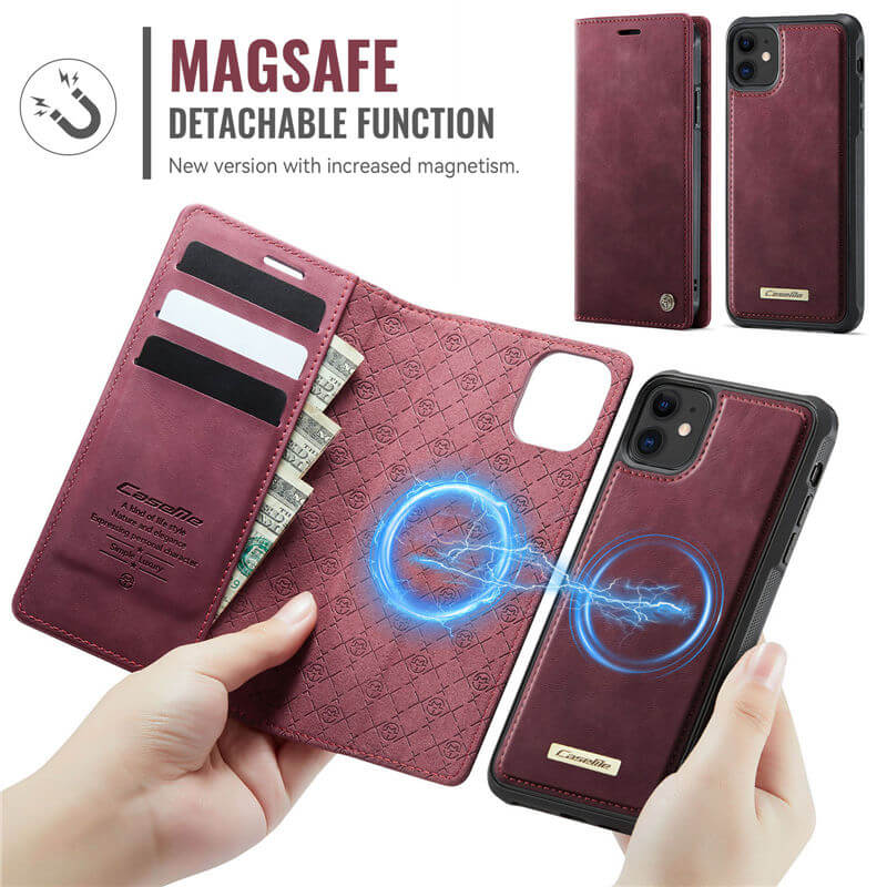 CaseMe iPhone 11 2-in-1 Magnetic Wallet Case