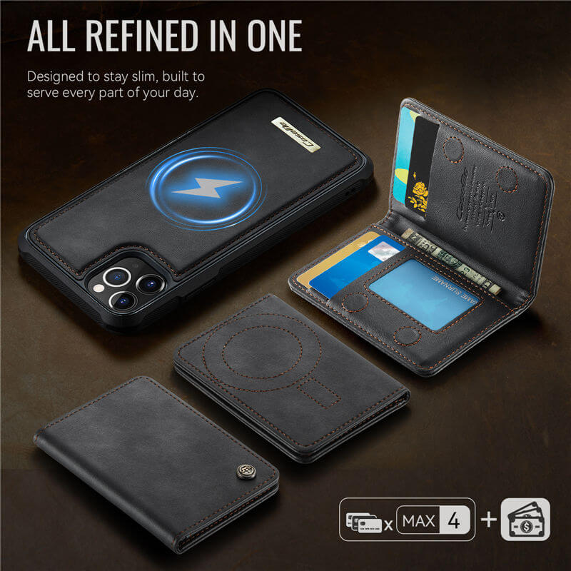 CaseMe iPhone 11 Pro Max 2-in-1 Detachable Magnetic Wallet Case