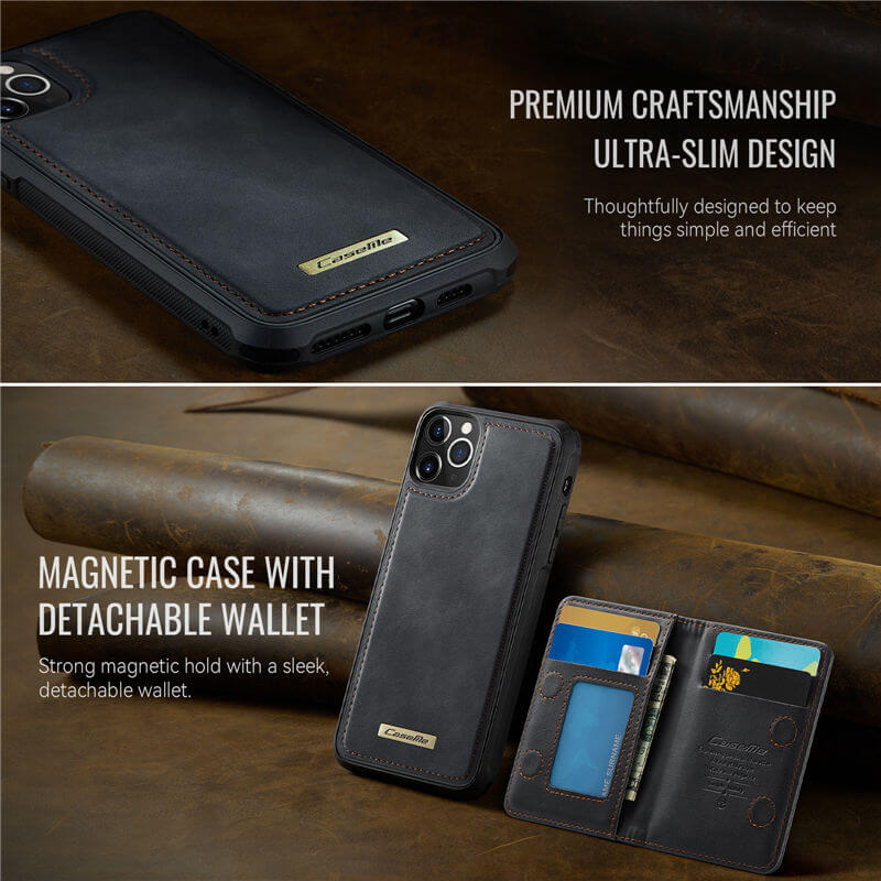 CaseMe iPhone 11 Pro Max 2-in-1 Detachable Magnetic Wallet Case
