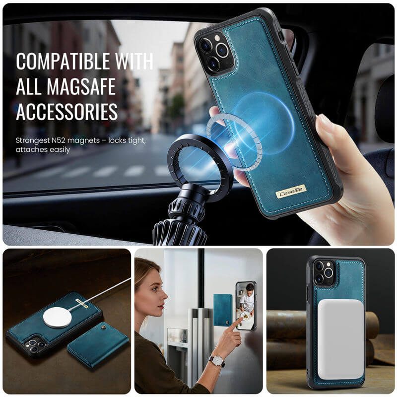 CaseMe iPhone 11 Pro Max 2-in-1 Detachable Magnetic Wallet Case