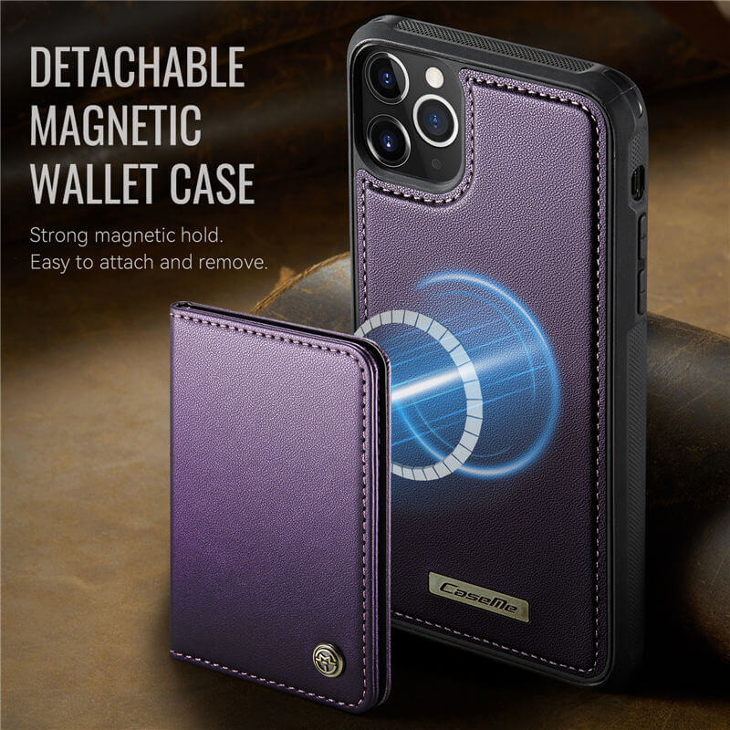 CaseMe iPhone 11 Pro Max 2-in-1 Detachable Magnetic Wallet Case