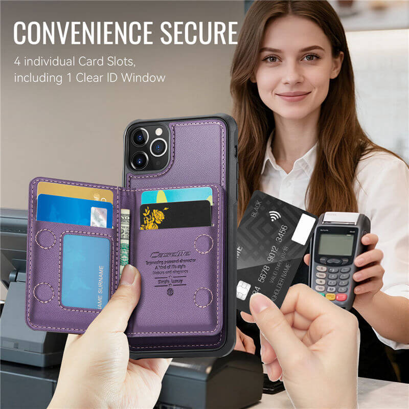 CaseMe iPhone 11 Pro Max 2-in-1 Detachable Magnetic Wallet Case