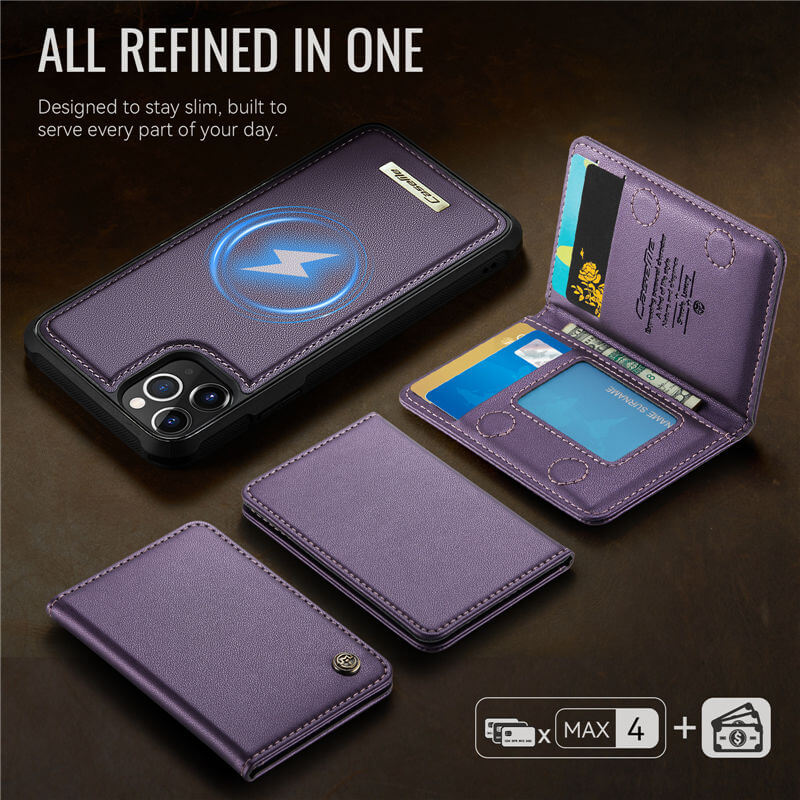 CaseMe iPhone 11 Pro Max 2-in-1 Detachable Magnetic Wallet Case