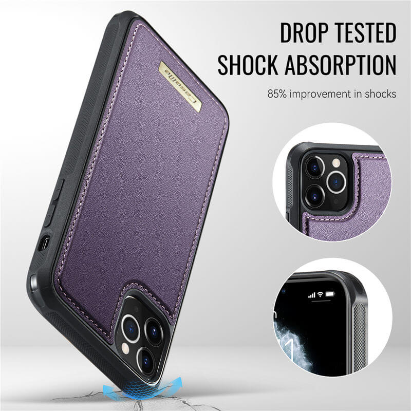 CaseMe iPhone 11 Pro Max 2-in-1 Detachable Magnetic Wallet Case