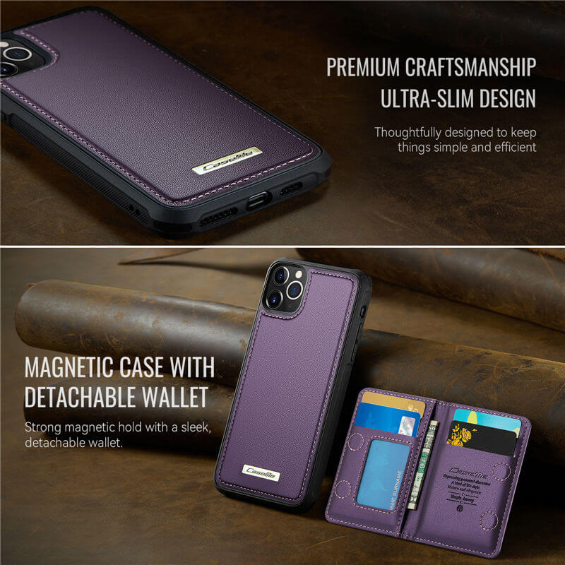 CaseMe iPhone 11 Pro Max 2-in-1 Detachable Magnetic Wallet Case