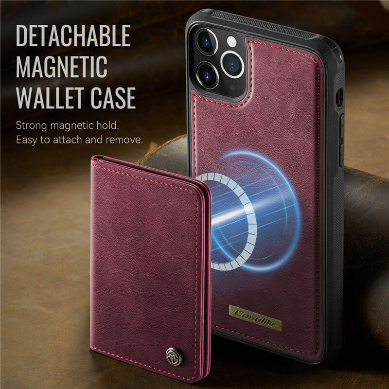 CaseMe iPhone 11 Pro Max 2-in-1 Detachable Magnetic Wallet Case