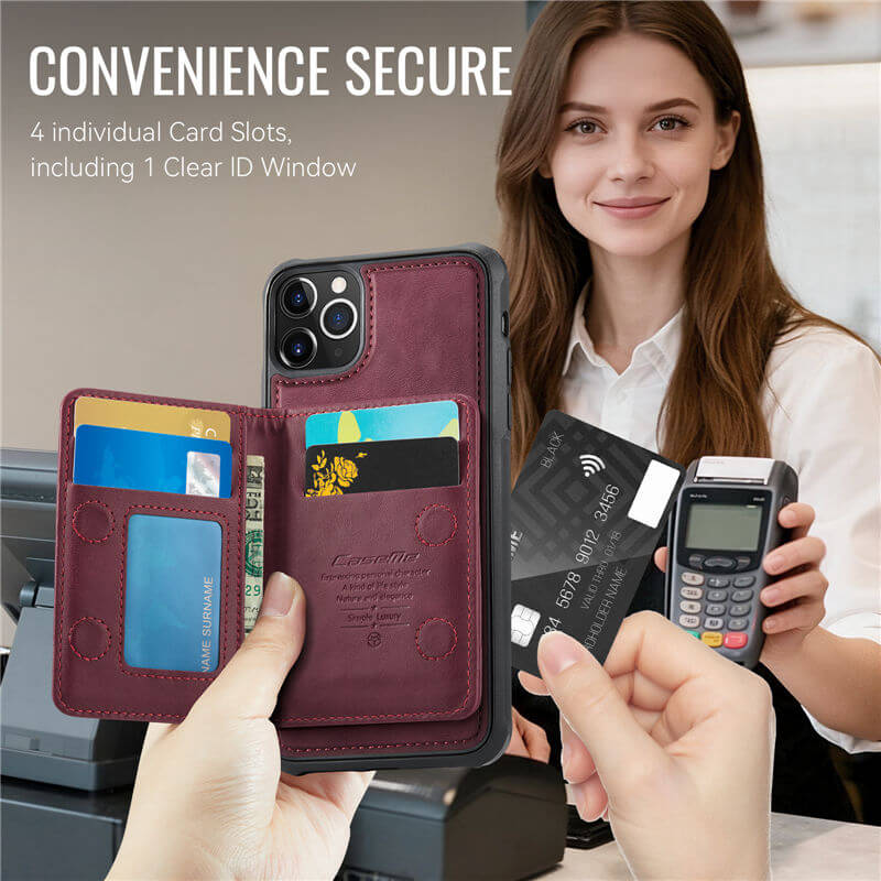 CaseMe iPhone 11 Pro Max 2-in-1 Detachable Magnetic Wallet Case